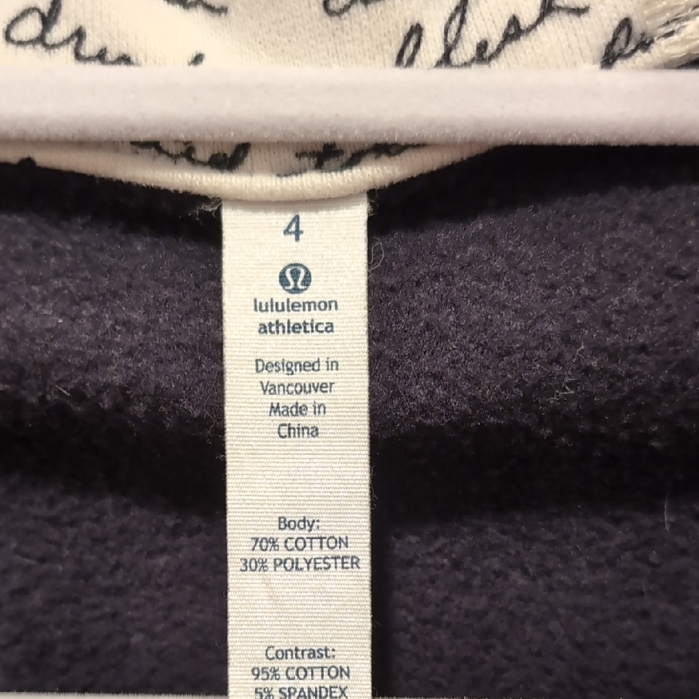 lululemon athletica Black and White Hoodie - Picture 2 of 10